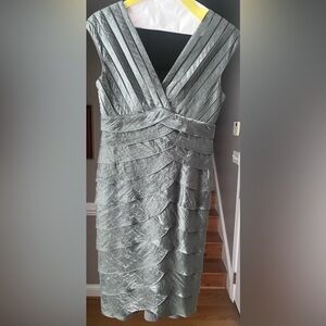 Elegant Gray Evening Dress by Cachet